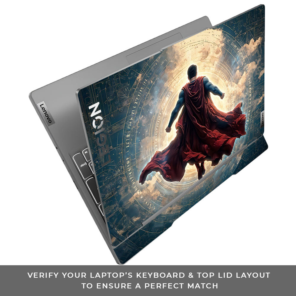 Superman Flying Beyond the Cosmos Lenovo Legion 5 15IRX9 3D Laptop Skin