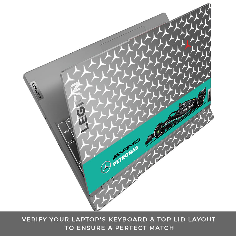 Transparent Mercedes AMG F1 Lenovo Legion 5 15IRX9 Laptop Skin