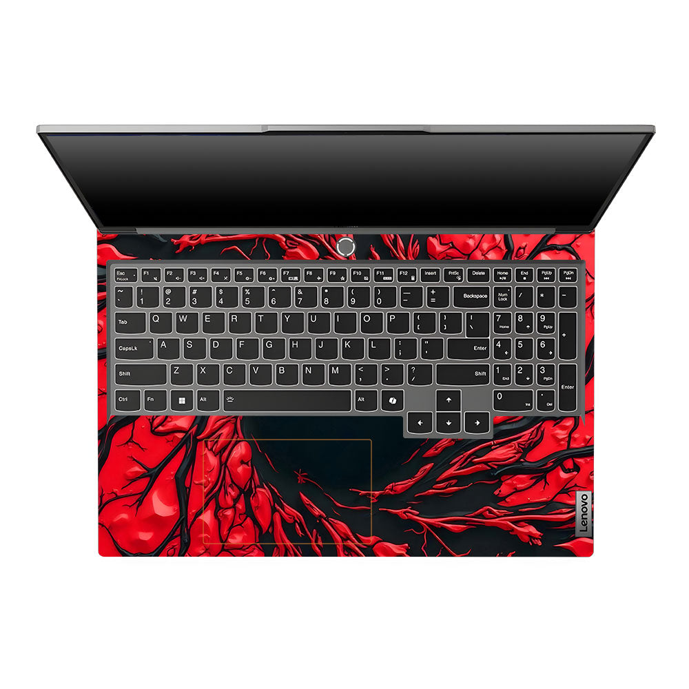 Spiderman Web Red Lenovo Legion 5 16IRX9 3D Laptop Skin