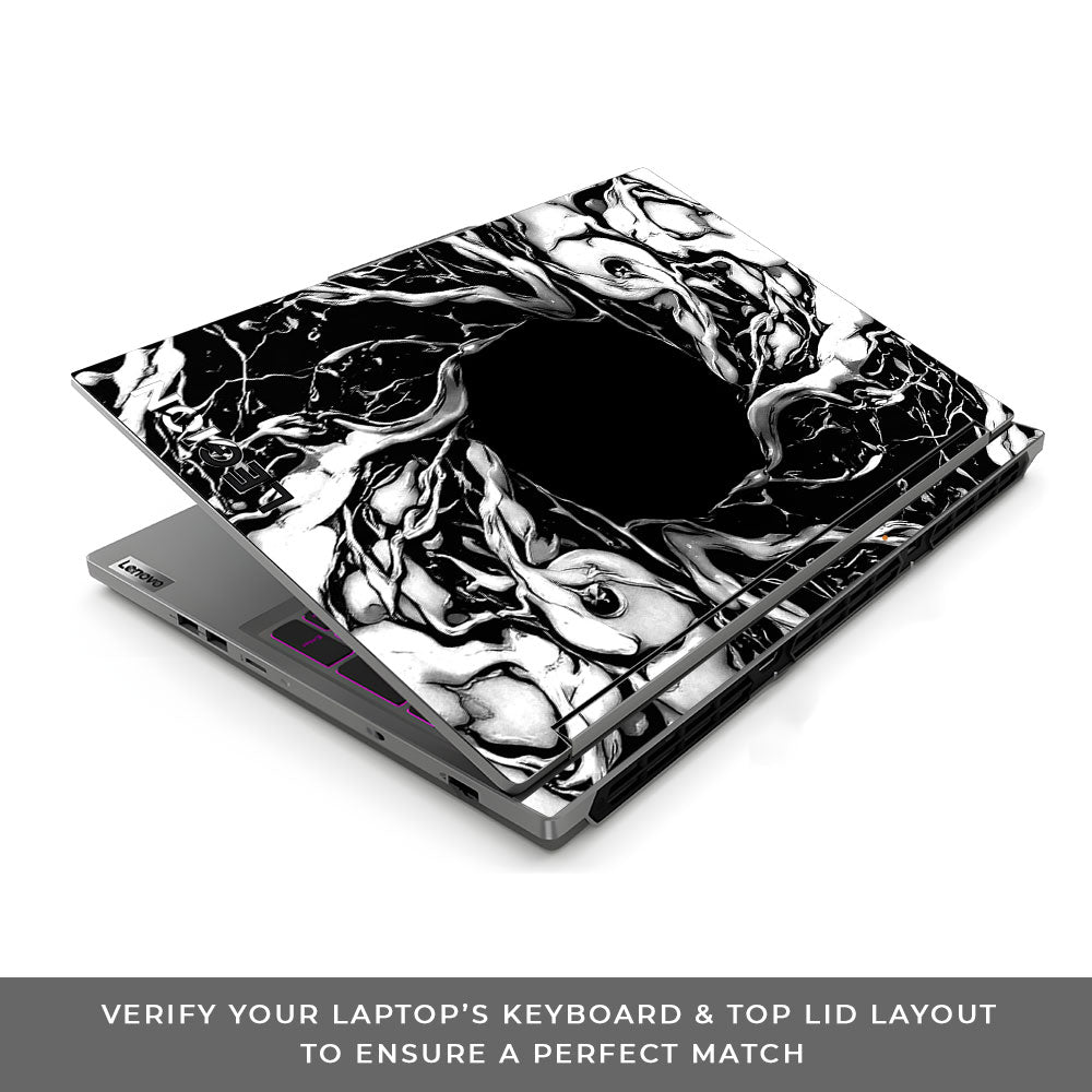 Spiderman Web Black Lenovo Legion 5 16IRX9 3D Laptop Skin