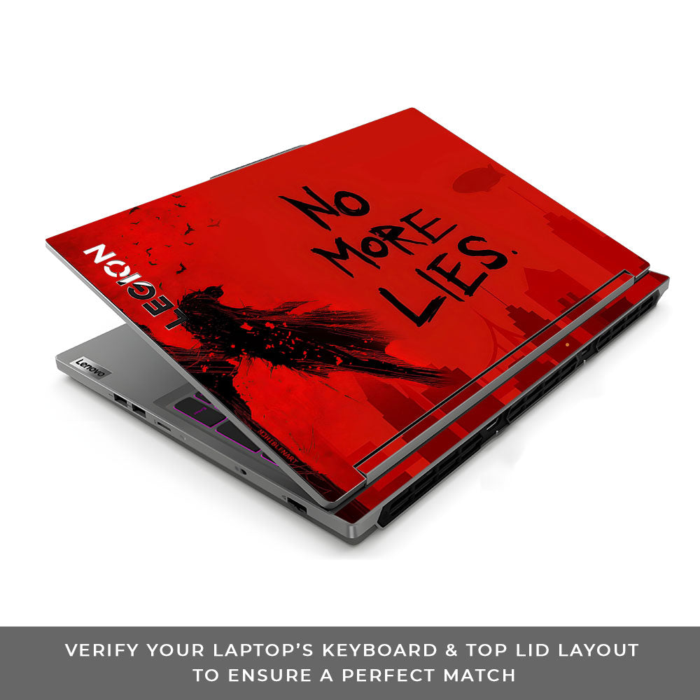 Batman No More Lies Lenovo Legion 5 16IRX9 3D Laptop Skin