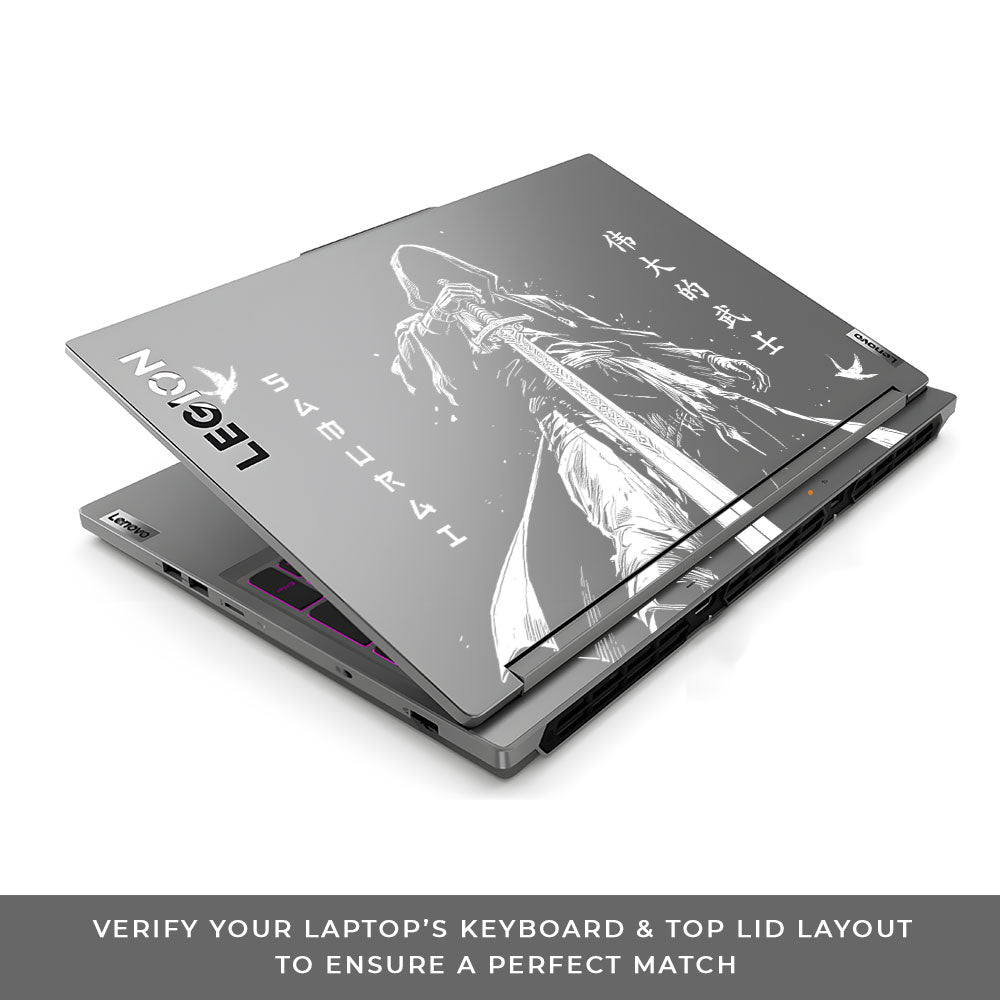 Transparent Ghost Samurai Lenovo Legion 5 16IRX9 Laptop Skin