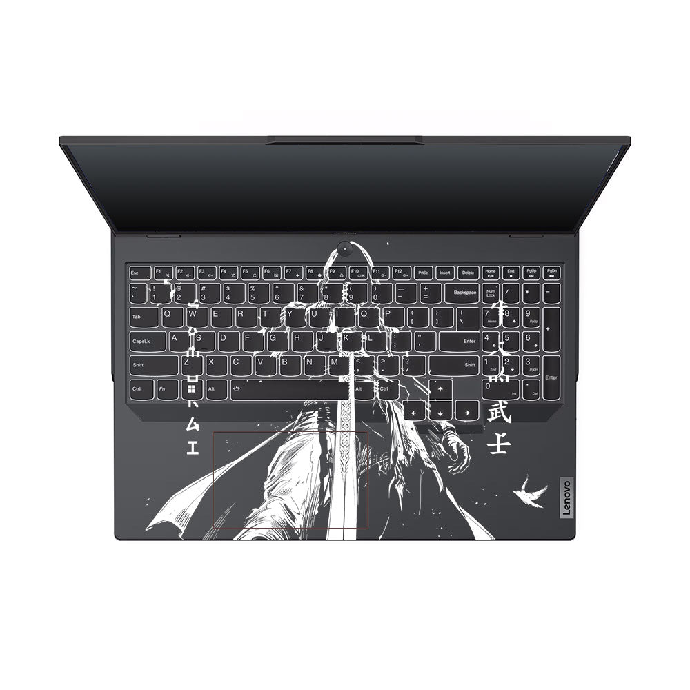Transparent Ghost Samurai Lenovo Legion 5 Pro 16IRX8 and 16IRX9 Laptop Skin