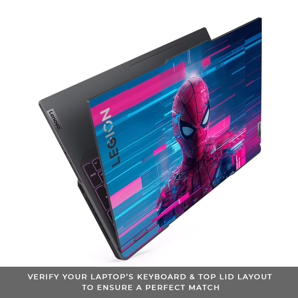 Glitch Spider Lenovo Legion 5 Pro 16IRX8 and 16IRX9 3D Laptop Skin