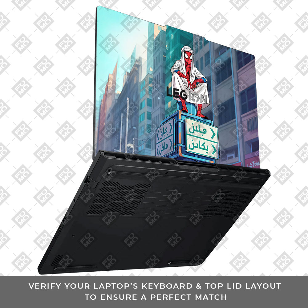 Arabian Spider Man Lenovo Legion Pro 5 16ADR10 3D Laptop Skin