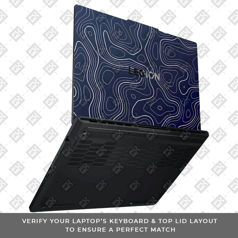 Fluid Lines Design Lenovo Legion Pro 5 16ADR10 3D Laptop Skin