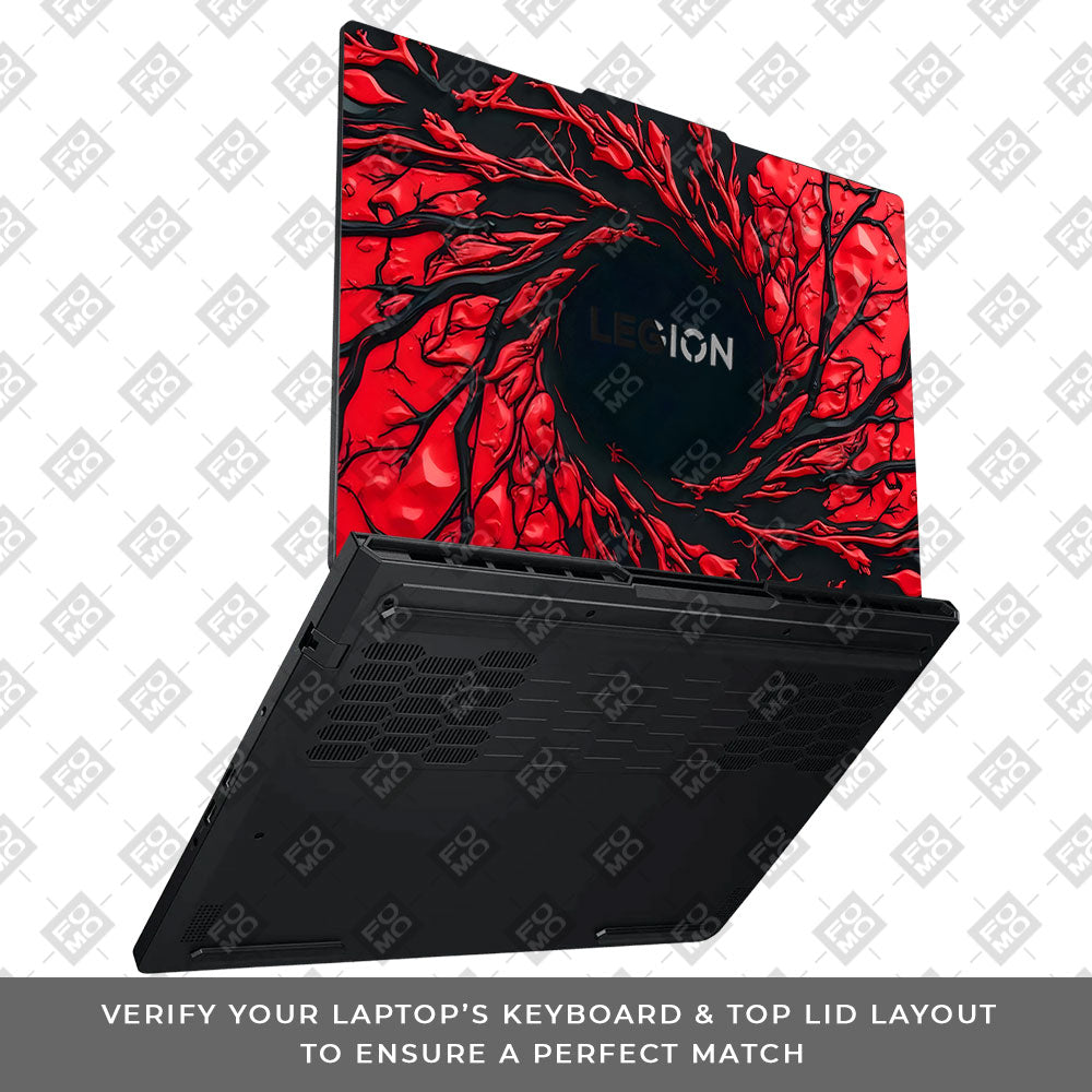 Spiderman Web Red Lenovo Legion Pro 5 16ADR10 3D Laptop Skin