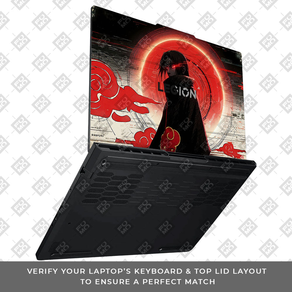 Itachi Uchiha Mark of the Akatsuki Lenovo Legion Pro 5 16ADR10 3D Laptop Skin