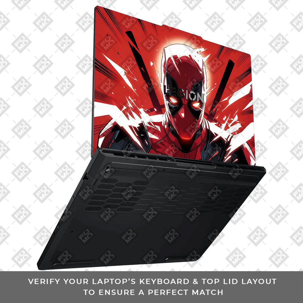 Deadpool Red Fury Lenovo Legion Pro 5 16ADR10 3D Laptop Skin