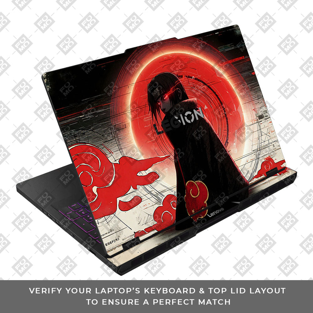 Itachi Uchiha Mark of the Akatsuki Lenovo Legion Pro 5 16AFR10 3D Laptop Skin