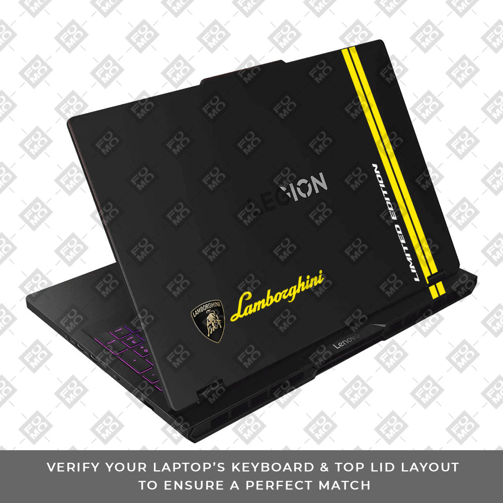 Transparent Lamborghini Limited Edition Lenovo Legion Pro 5 16AFR10 Laptop Skin