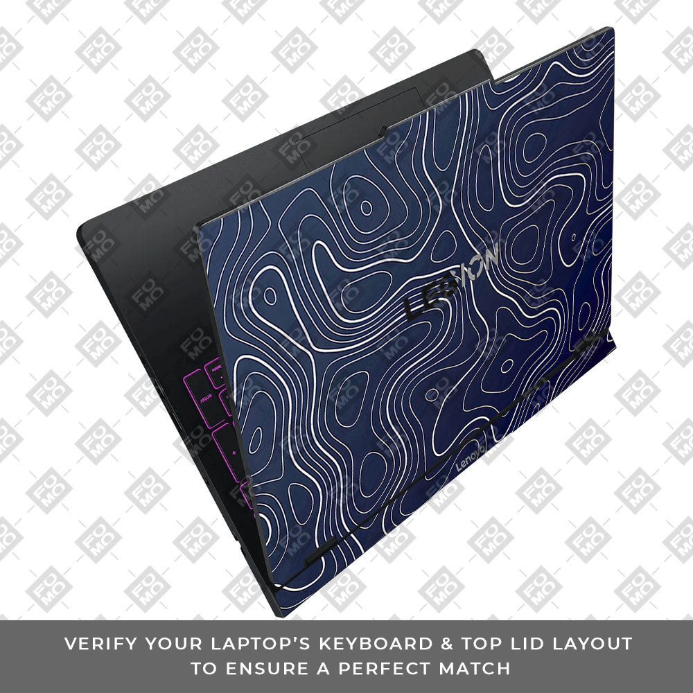 Fluid Lines Design Lenovo Legion Pro 5 16IAX10 3D Laptop Skin