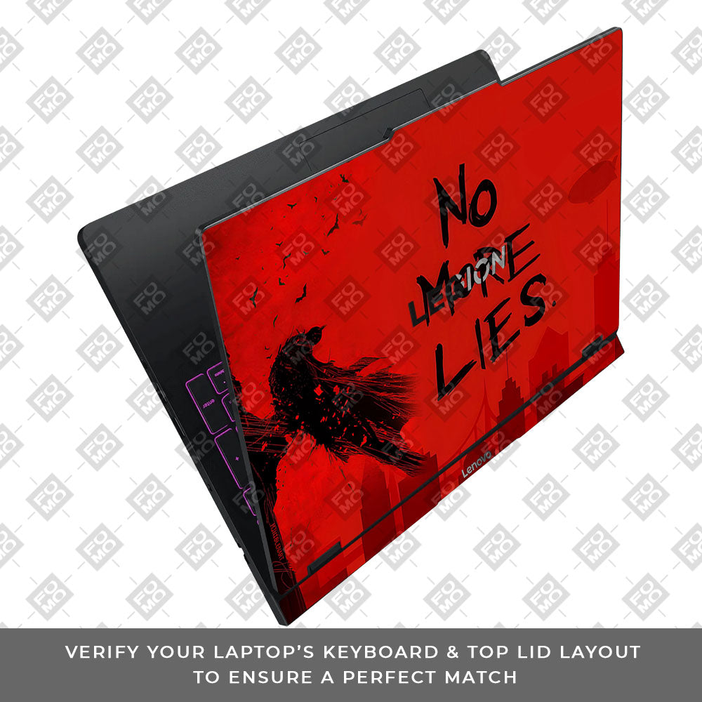Batman No More Lies Lenovo Legion Pro 5 16IAX10 3D Laptop Skin