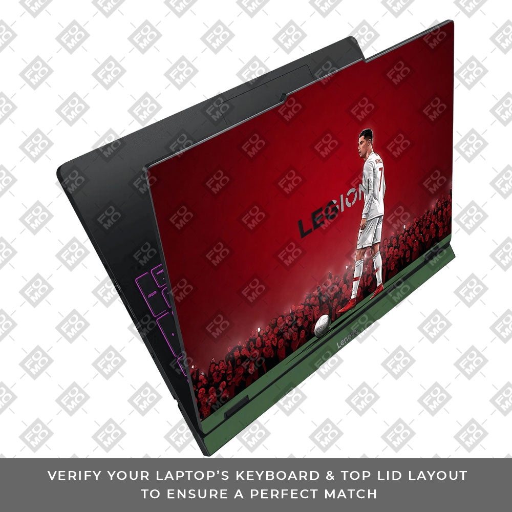 Ronaldo Cold Mode Lenovo Legion Pro 5 16IAX10 3D Laptop Skin