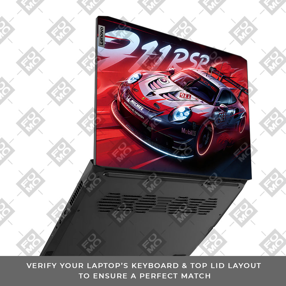 Porsche 911 RSR Lenovo IdeaPad Gaming 3 15ACH6 and 15IHU6 Laptop Skin