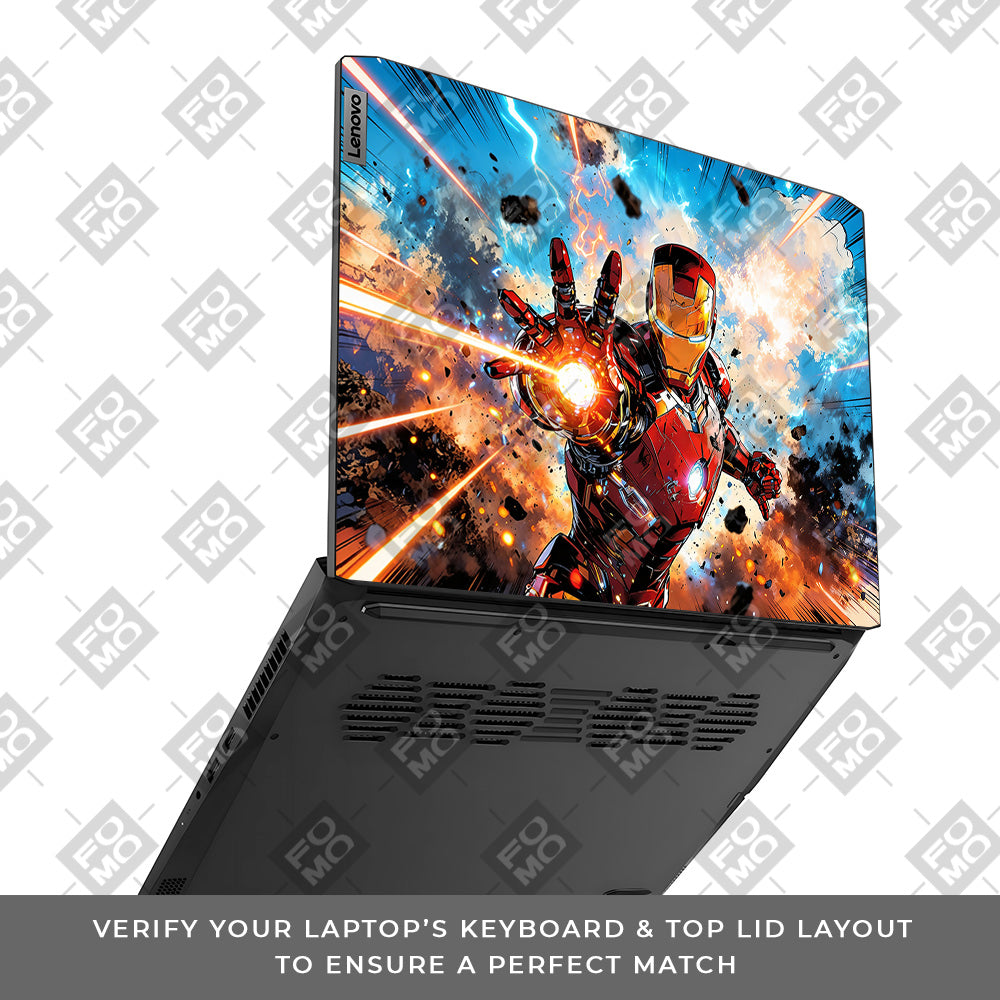 Iron Impact The Arc Reactor Lenovo IdeaPad Gaming 3 15ACH6 and 15IHU6 Laptop Skin