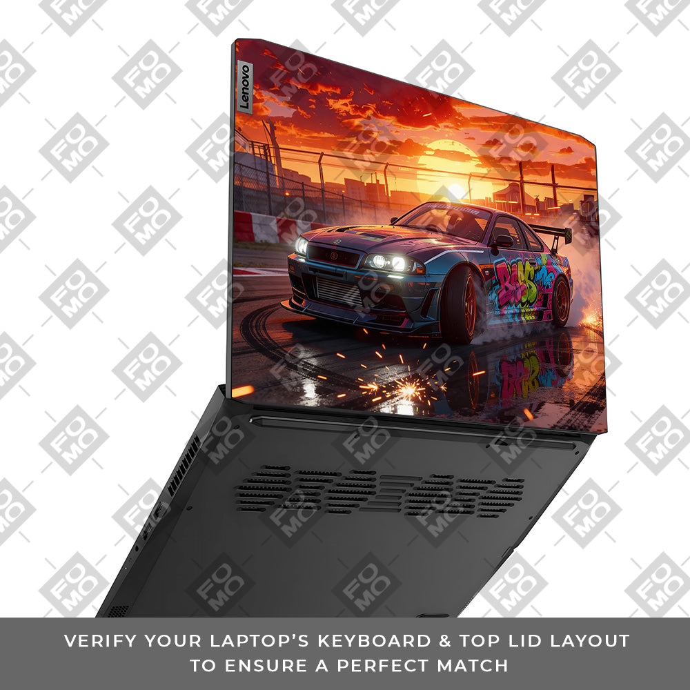 Tokyo Drift Vibes Lenovo IdeaPad Gaming 3 15ACH6 and 15IHU6 Laptop Skin