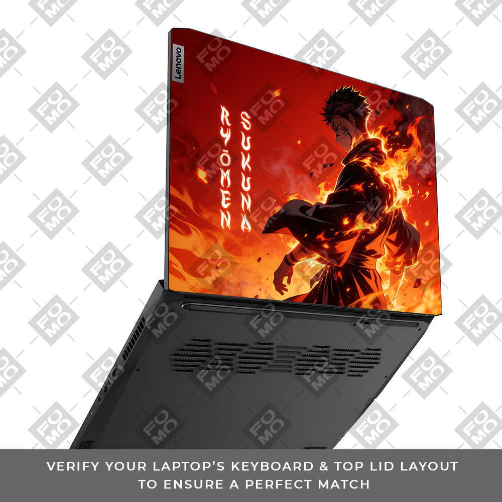 Ryomen Sukuna Lord of Curses Lenovo IdeaPad Gaming 3 15ACH6 and 15IHU6 Laptop Skin