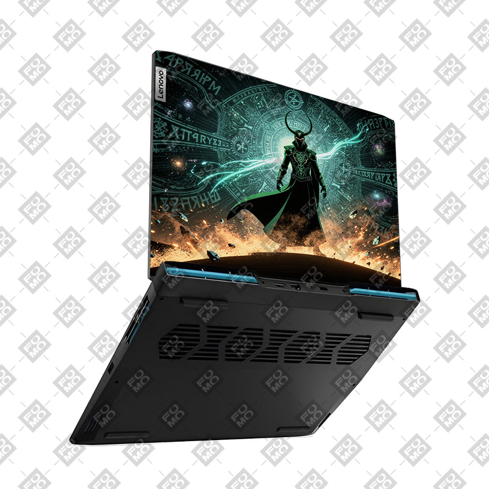 Loki God of Mischief Neon Lenovo IdeaPad Gaming 3 15ARH7 and 15IAH7 Laptop Skin
