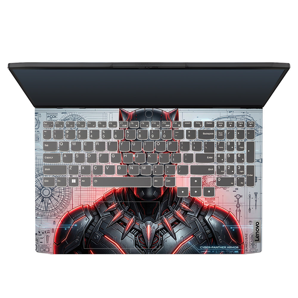 Black Panther Vibranium Tech Lenovo IdeaPad Gaming 3 15ARH7 and 15IAH7 Laptop Skin