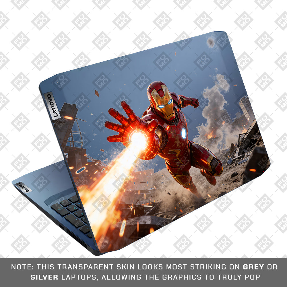 Transparent Iron Fist Lenovo Ideapad Gaming 3 15ARH05 and 15IMH05 Laptop Skin