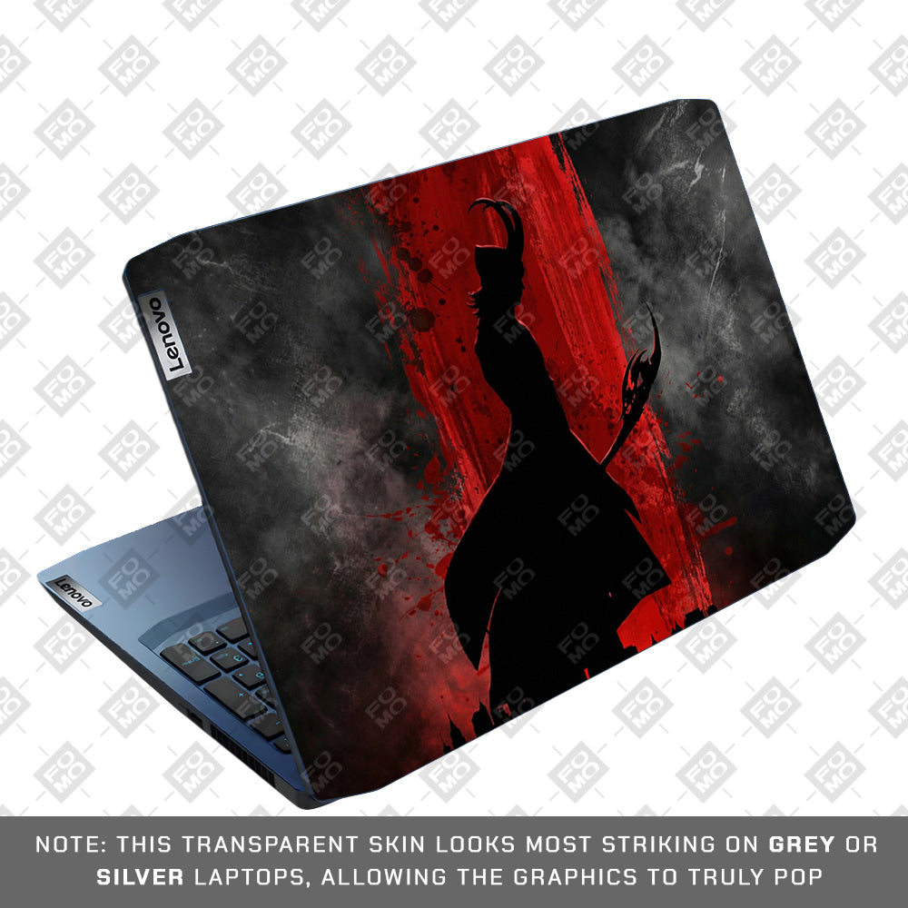 Loki Silhouette Red Strike Lenovo IdeaPad Gaming 3 15ARH05 and 15IMH05 Laptop Skin