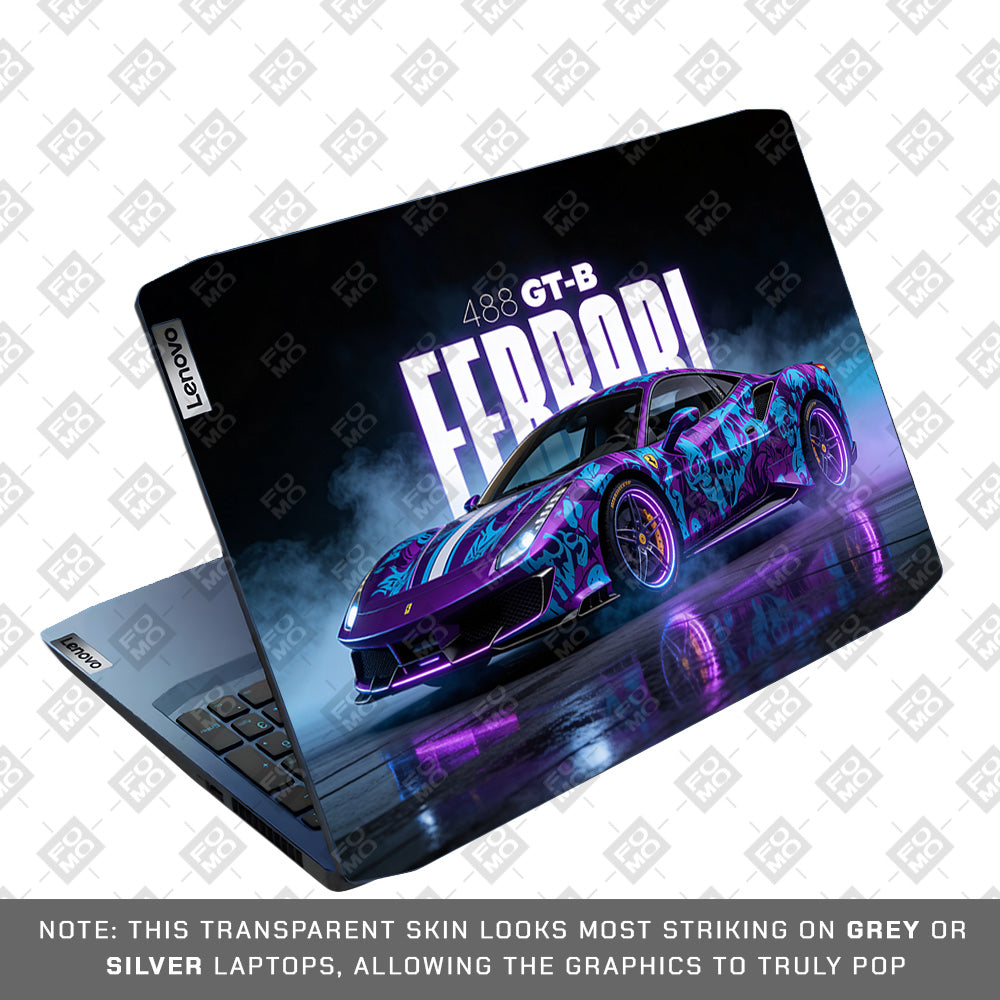 Psycho Drive Ferrari 488 Lenovo IdeaPad Gaming 3 15ARH05 and 15IMH05 Laptop Skin