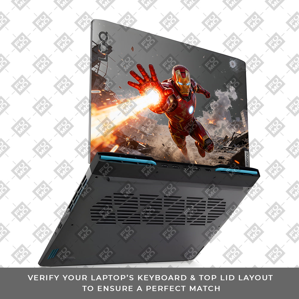 Transparent Iron Fist Lenovo LOQ 2023 15IRH8, 15APH8 Laptop Skin