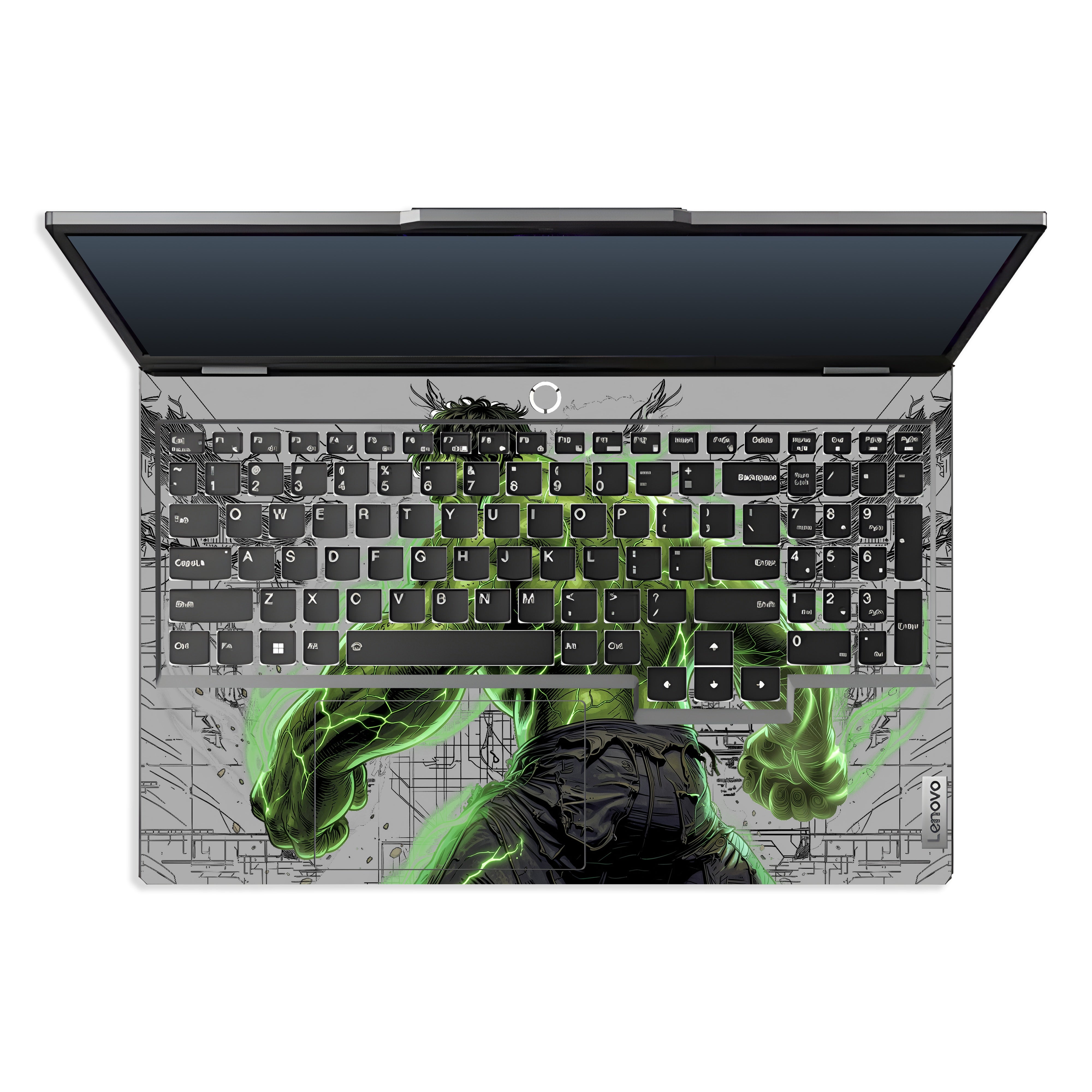 Transparent Hulk Smash Lenovo LOQ 2024, 2025 Laptop Skin