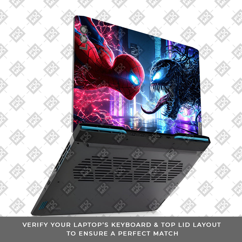 Spiderman vs Venom Showdown Lenovo LOQ 2023 15IRH8, 15APH8 Laptop Skin