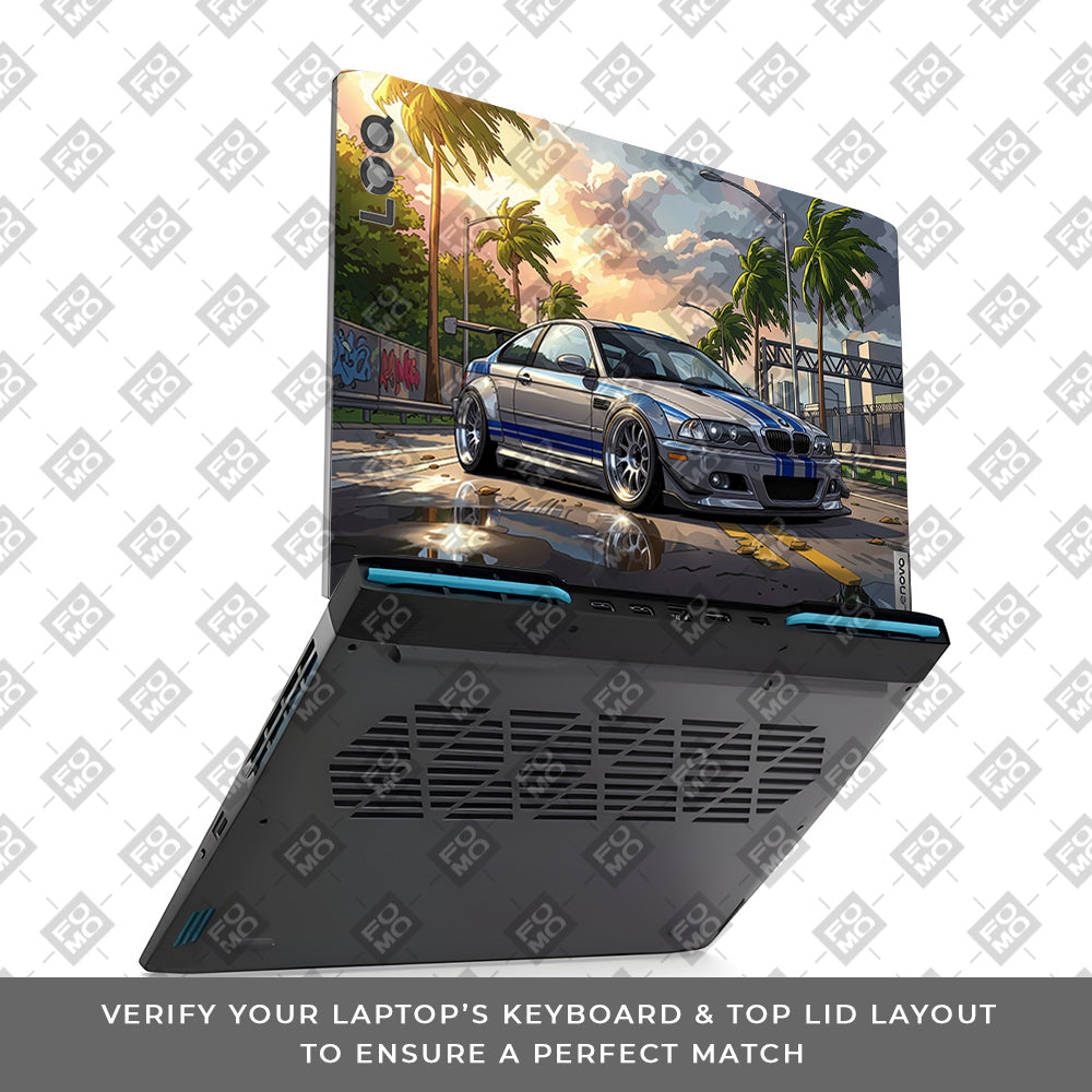 Street Icon BMW E46 Drift Legend Lenovo LOQ 2023 15IRH8, 15APH8 Laptop Skin