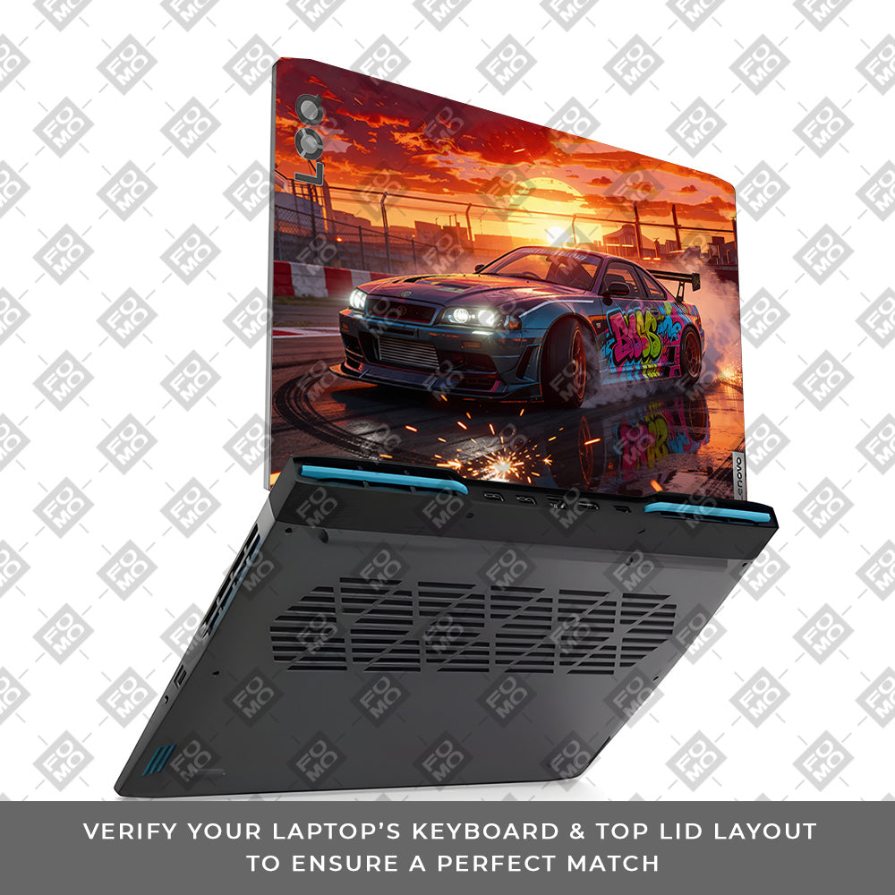 Tokyo Drift Vibes Lenovo LOQ 2023 15IRH8, 15APH8 Laptop Skin