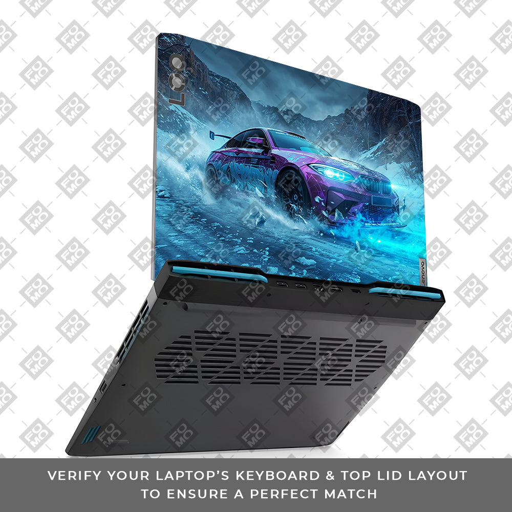 BMW Neon Drift Lenovo LOQ 2023 15IRH8, 15APH8 Laptop Skin