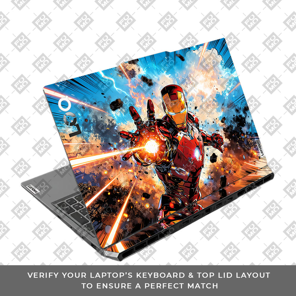 Iron Impact The Arc Reactor Lenovo LOQ 2024, 2025 Laptop Skin