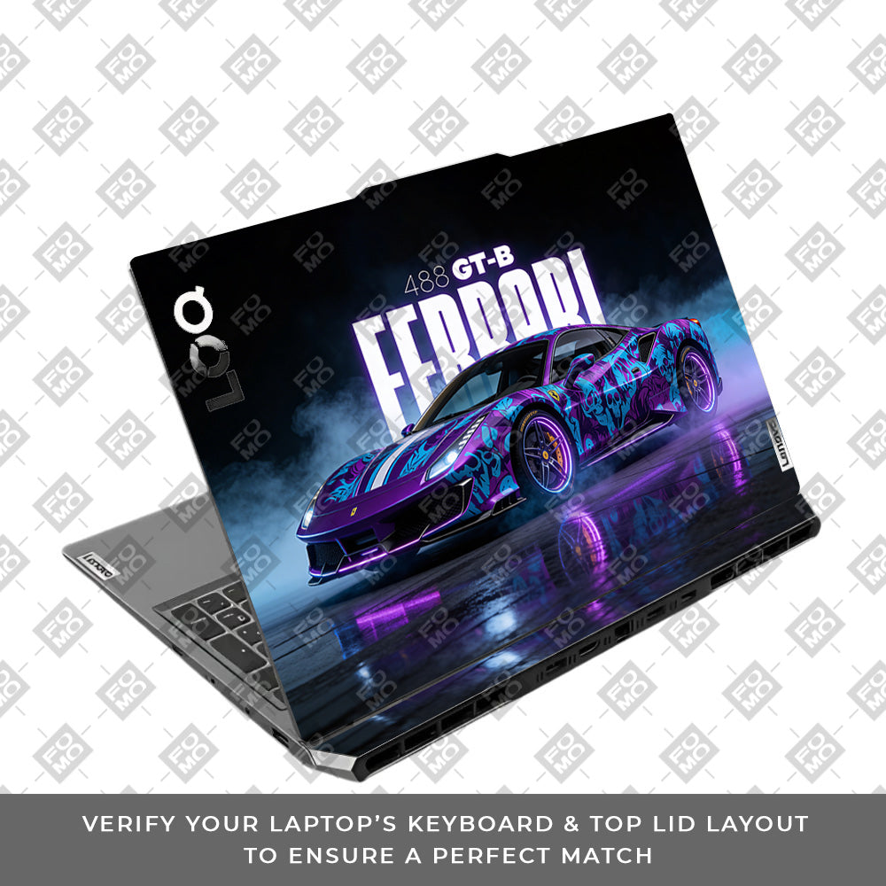 Psycho Drive Ferrari 488 Lenovo LOQ 2024, 2025 Laptop Skin