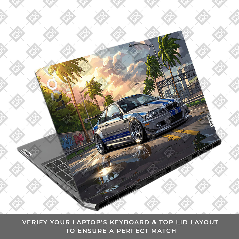 Street Icon BMW E46 Drift Legend Lenovo LOQ 2024, 2025 Laptop Skin