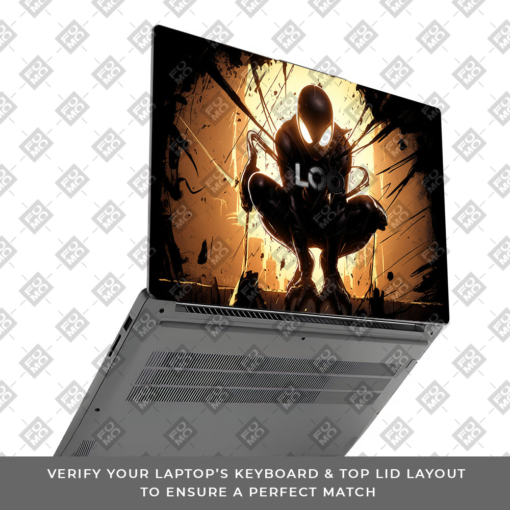 Shadow Spiderman Lenovo LOQ Essential 15IAX9E Laptop Skin