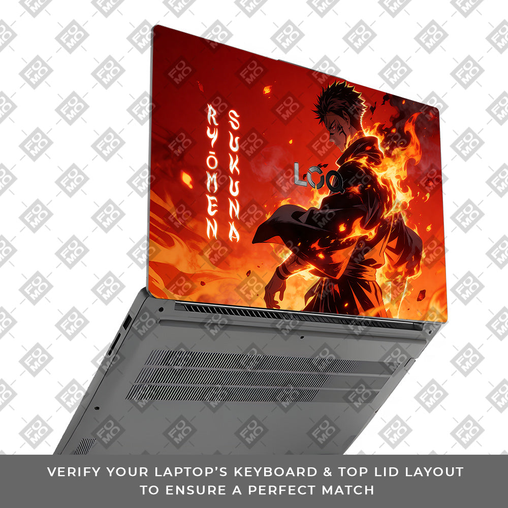 Ryomen Sukuna Lord of Curses Lenovo LOQ Essential 15IAX9E Laptop Skin