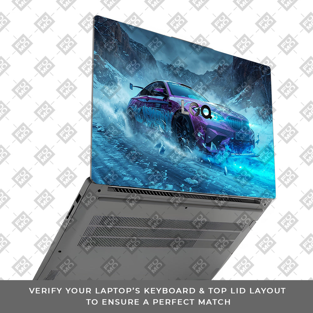 BMW Neon Drift Lenovo LOQ Essential 15IAX9E Laptop Skin