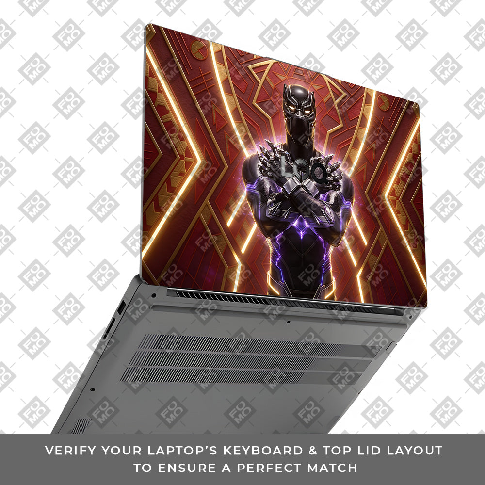 Black Panther Wakanda's King Lenovo LOQ Essential 15IAX9E 3D Laptop Skin