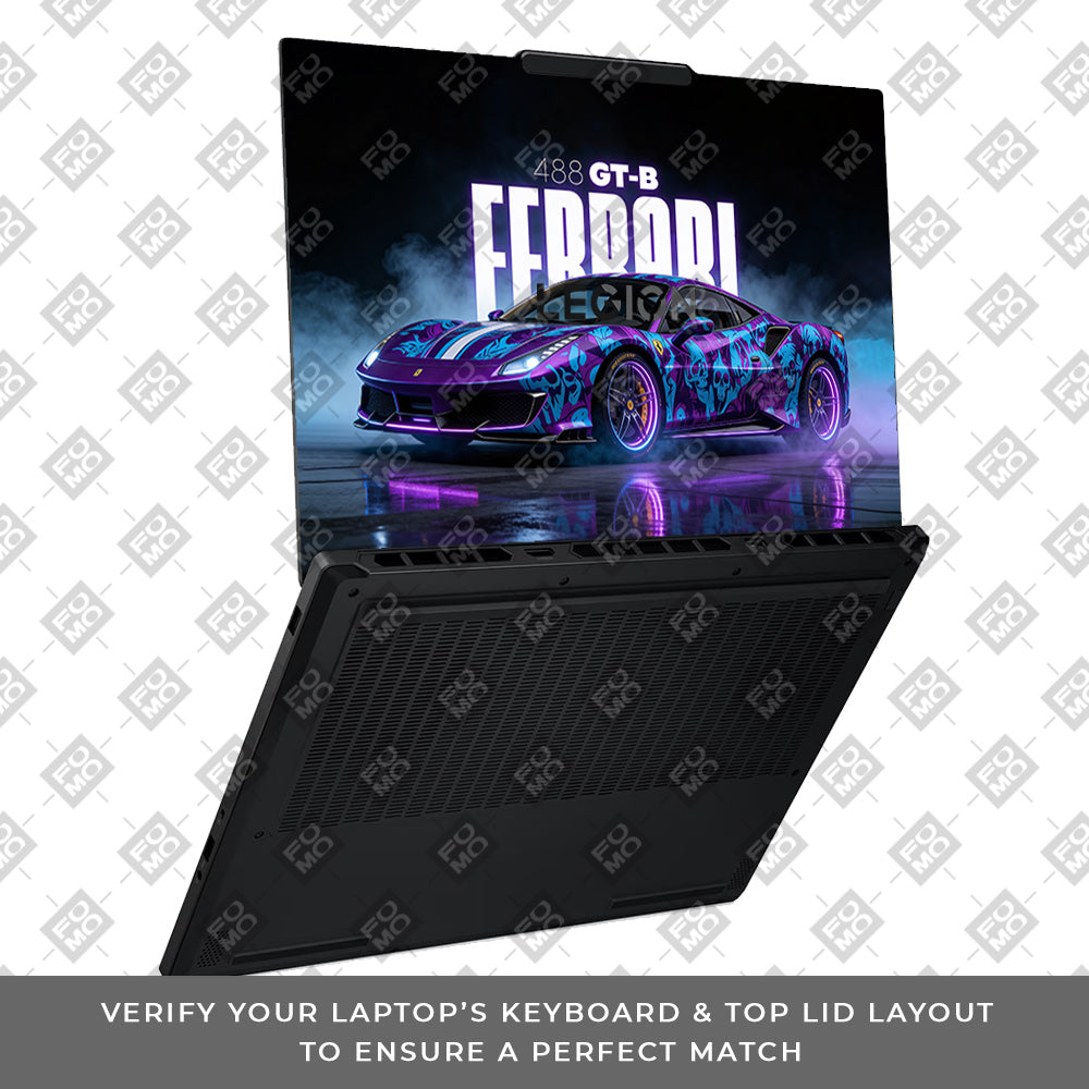 Psycho Drive Ferrari 488 Lenovo Legion 5 15AHP10 Laptop Skin