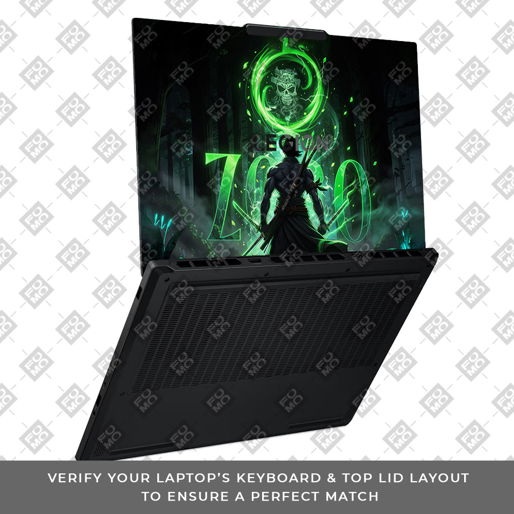 Zoro Green Aura Lenovo Legion 5 15AHP10 Laptop Skin