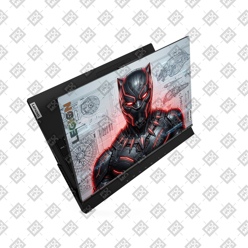 Futuristic Black Panther Lenovo Legion 5 15ARH05 3D Laptop Skin