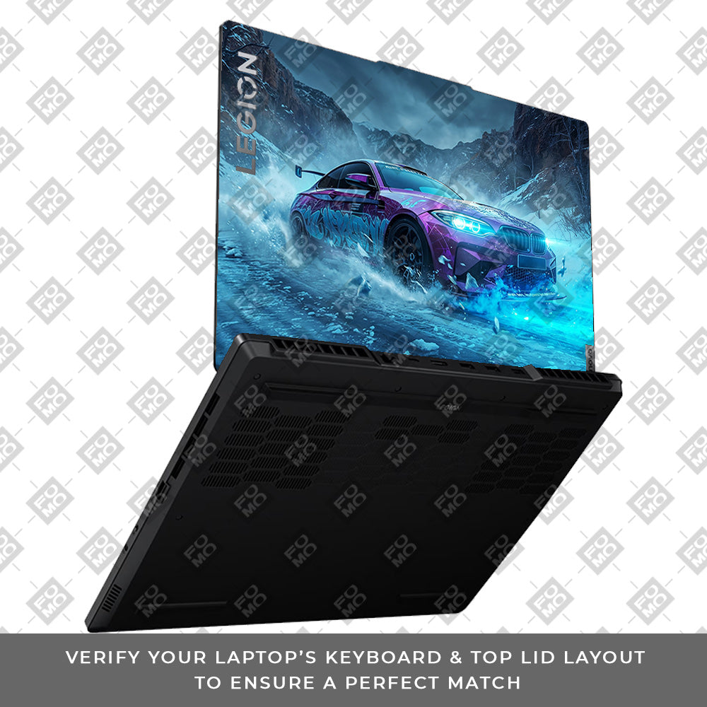 BMW Neon Drift Lenovo Legion 5 15ARP8 Laptop Skin