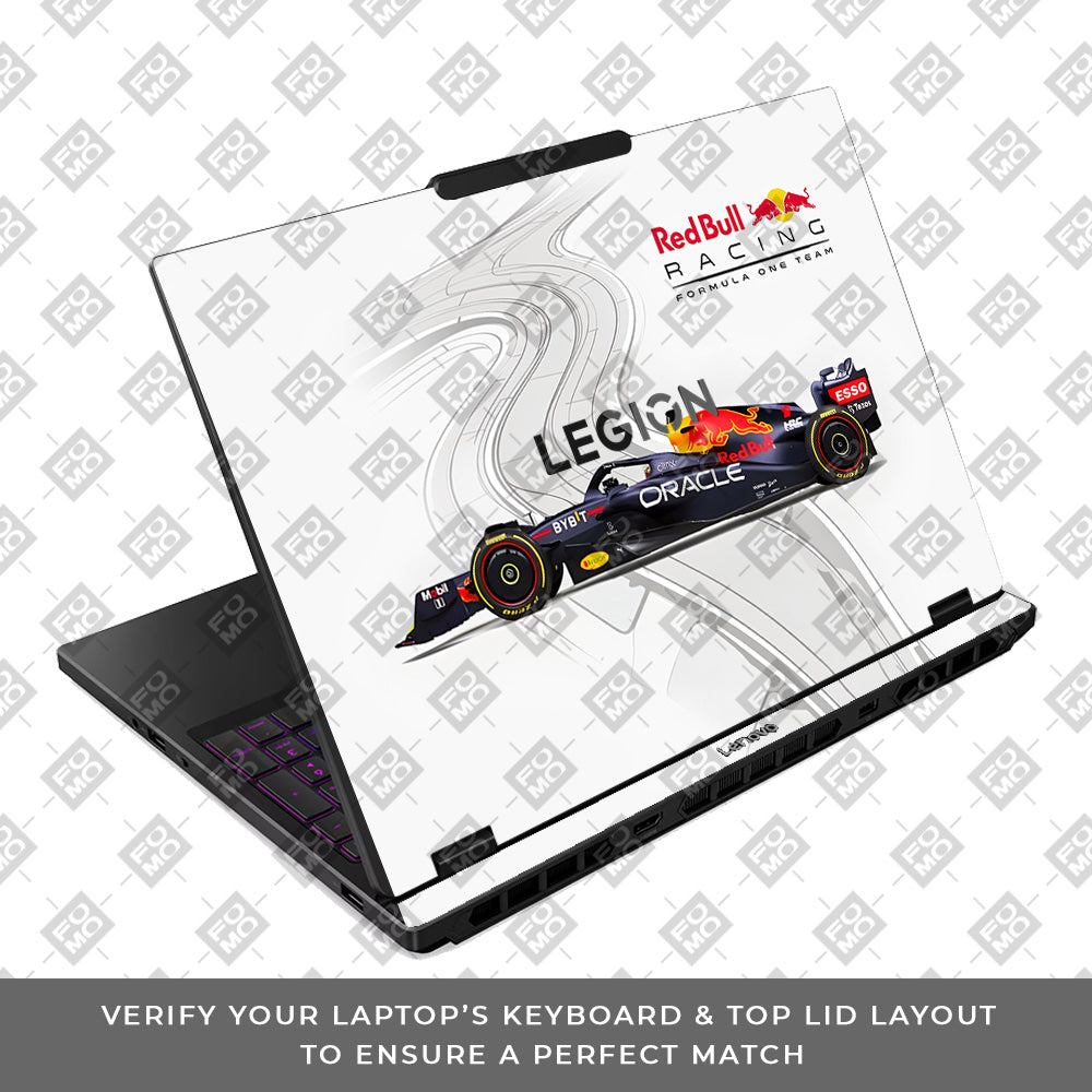 Red Bull Racing in Action Lenovo Legion 5 15IRX10 Laptop Skin