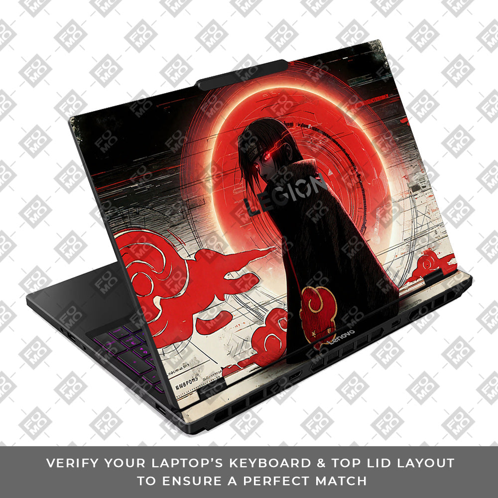 Itachi Uchiha Mark of the Akatsuki Lenovo Legion 5 15IRX10 Laptop Skin