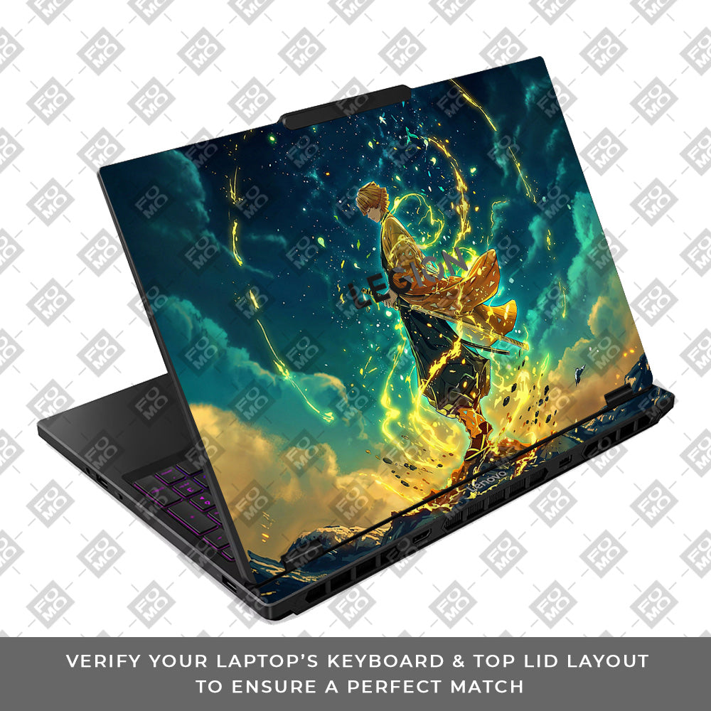 Zenitsu Thunder God Lenovo Legion 5 15IRX10 Laptop Skin