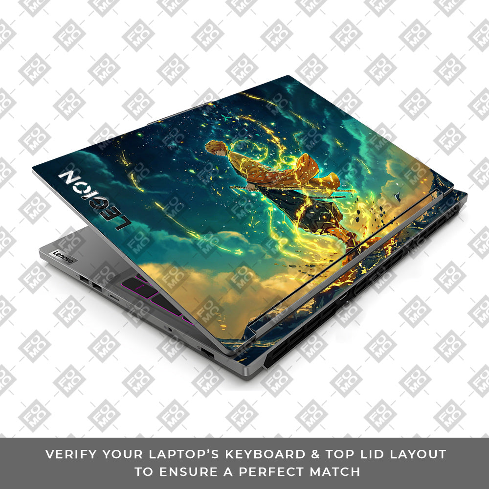 Zenitsu Thunder God Lenovo Legion 5 16IRX9 Laptop Skin