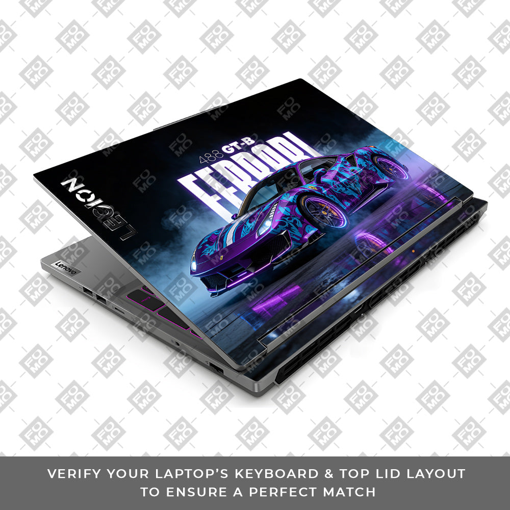 Psycho Drive Ferrari 488 Lenovo Legion 5 16IRX9 Laptop Skin