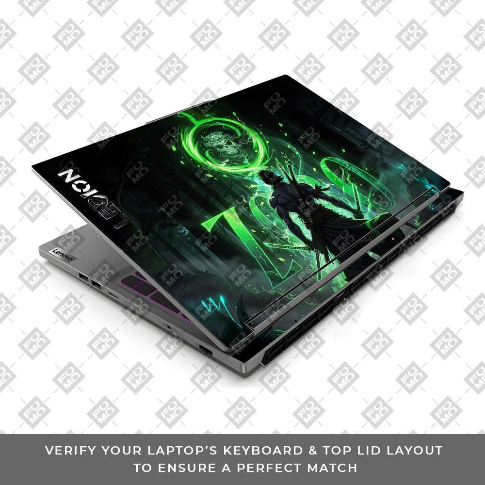 Zoro Green Aura Lenovo Legion 5 16IRX9 Laptop Skin
